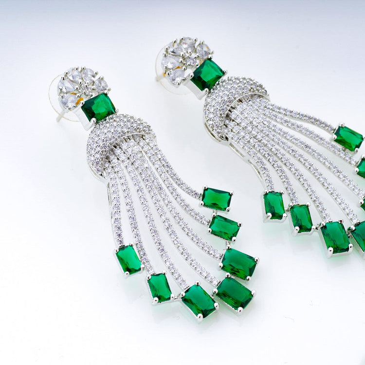 Buy quality Delicate geometrical design diamond earrings in 18k rose gold  9top99 in Pune